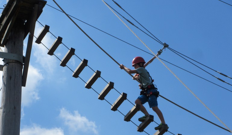 Klettern im Hochseilgarten – Jesse erzählt