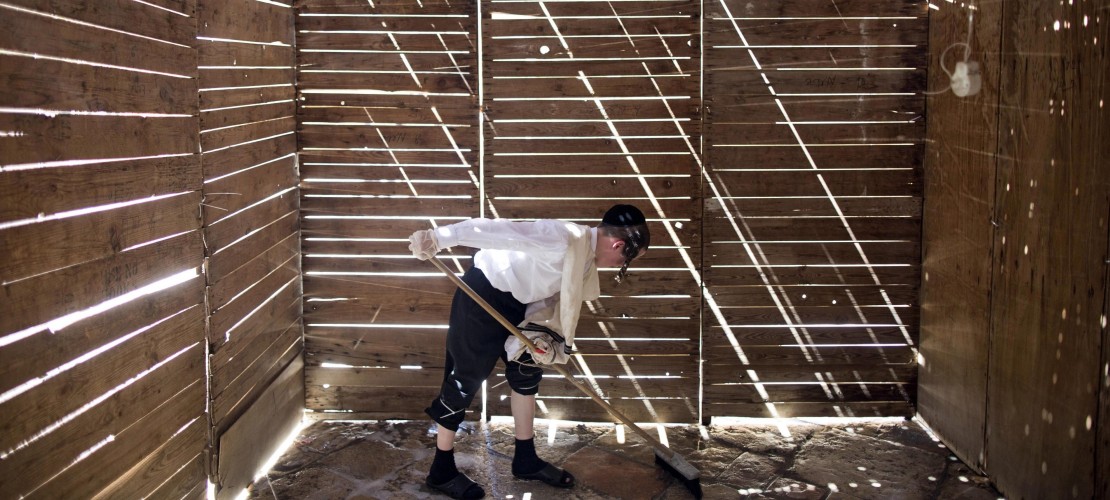 Eine Laubhütte nennt man Sukka. (Foto: dpa)