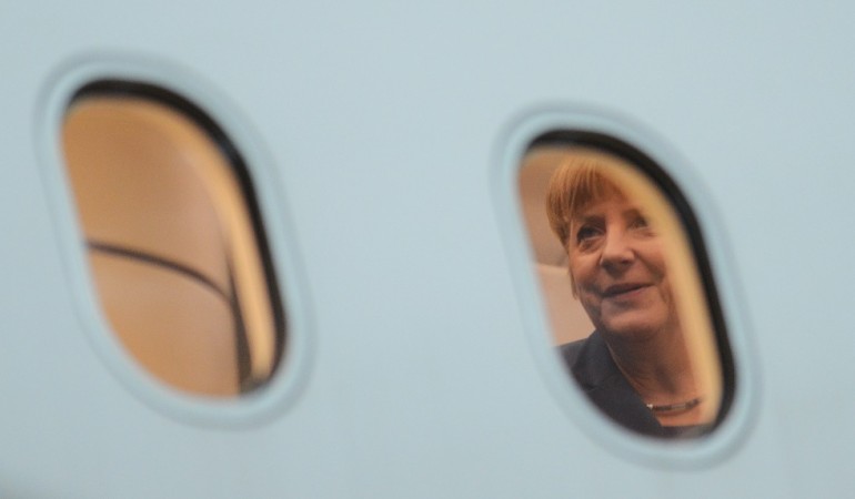 Die Bundeskanzlerin Angela Merkel flog am Sonntag nach Indien. (Foto: dpa)