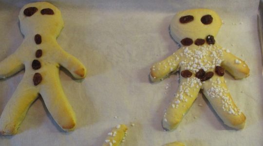 Ursprünglich wurden die Weckmänner oder Stutenkerle zwar erst zum Nikolaustag am 6. Dezember gebacken. Im Rheinland allerdings werden sie schon vor St. Martin am 10. November verspeist. (Alles Fotos: Valerie Sommersberg)
