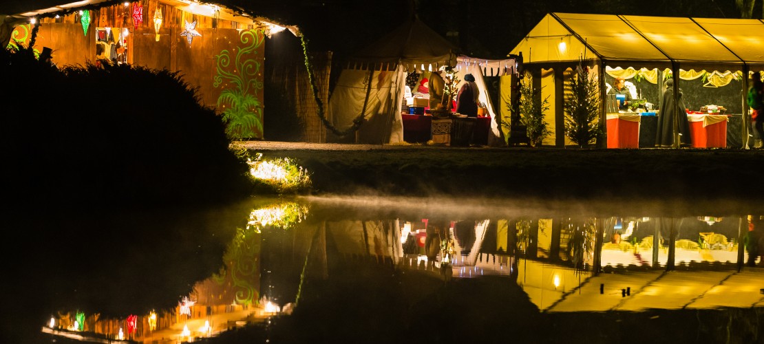 Auf der Burg Satzvey herrscht zu Weihnachten mittelalterliche Stimmung. (Foto: Mike Göhre)