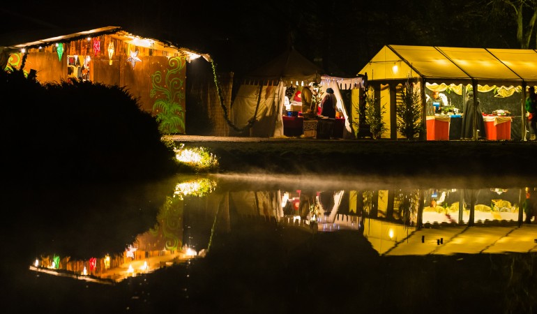 Auf der Burg Satzvey herrscht zu Weihnachten mittelalterliche Stimmung. (Foto: Mike Göhre)
