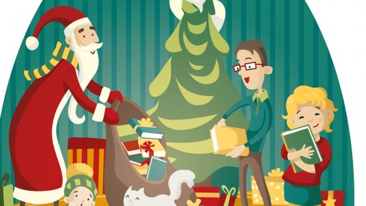 Auf Weihnachten freuen wir uns jetzt schon. Mit den richtigen Büchern ist die Wartezeit nicht mehr so lang. (Grafik: dpa)