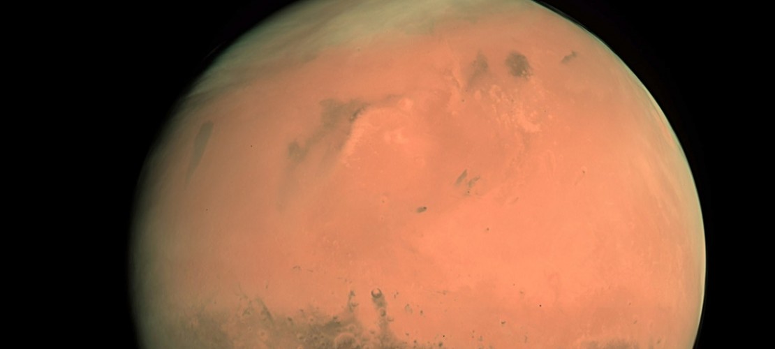 Der Mars und seine rötliche Oberfläche. (Foto: dpa)