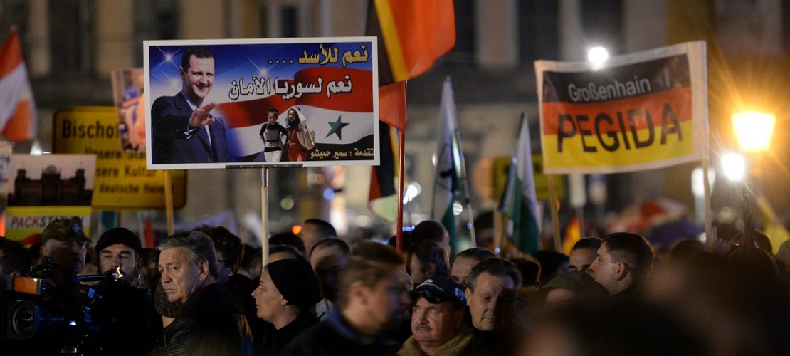 In der Stadt Dresden haben Anhänger der Gruppe Pegida demonstriert. (Foto: dpa)
