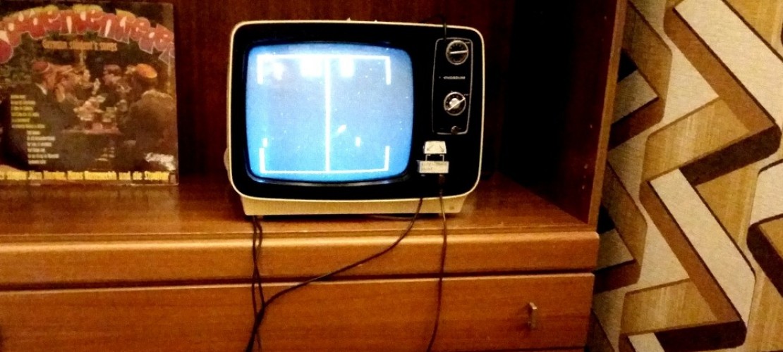 „Pong“ von Atari wurde auf dem Fernseher gezockt. (Foto: Leister)