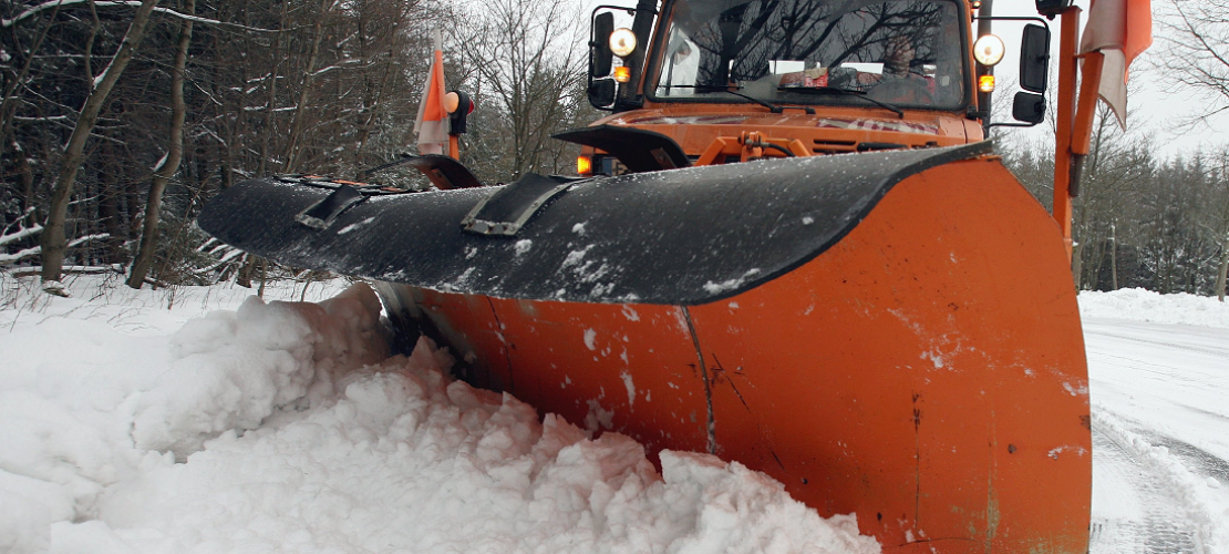Schneepflüge im Einsatz