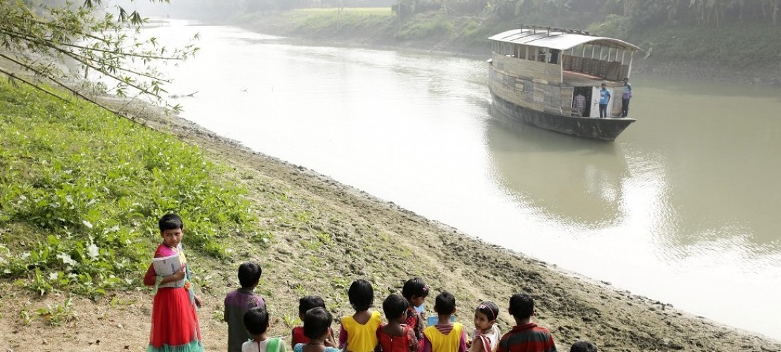 Schwimmende Schulen in Bangladesch