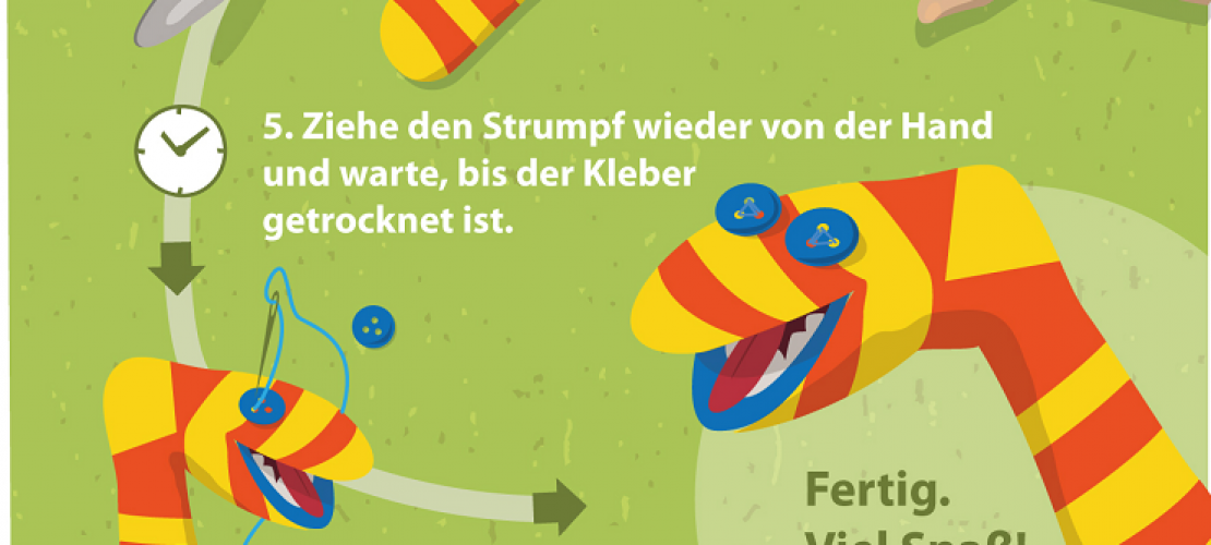 So bastelst du aus einer alten Socke ein Monster