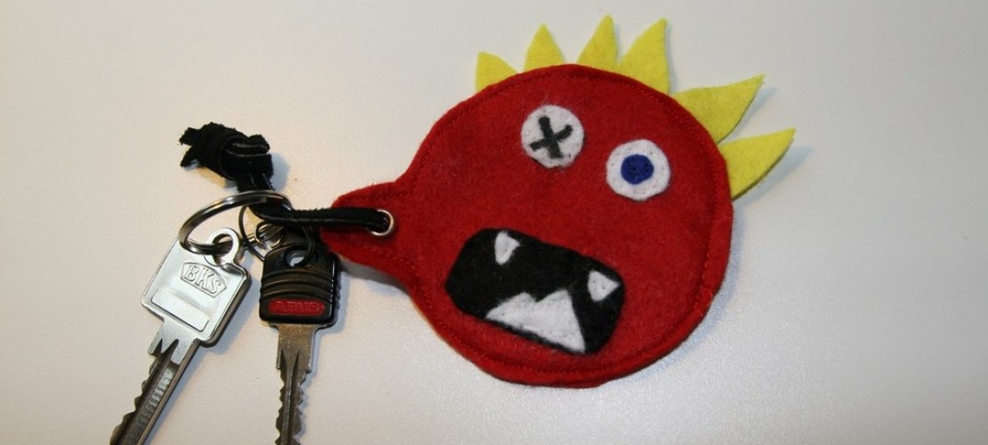 Monstermäßiger Schlüsselanhänger
