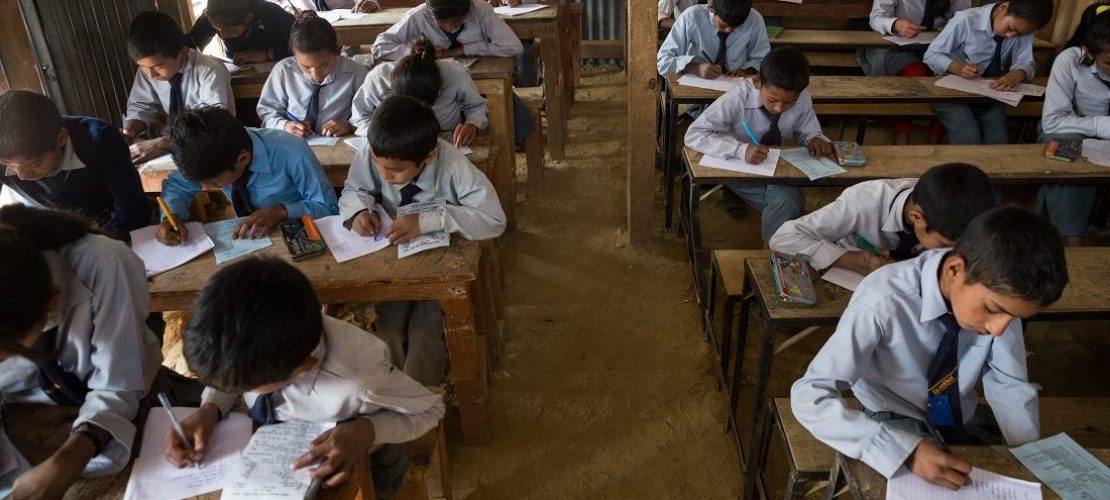 Zerstörte Schulen in Nepal