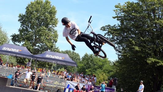 Solche Stunts kann man im Rheinpark am kommenden Wochenende sehen. (Foto: Goyert)
