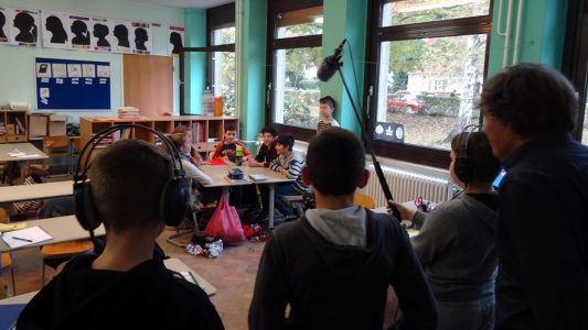 Schüler drehen einen Film