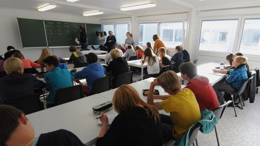 Unterricht im Container