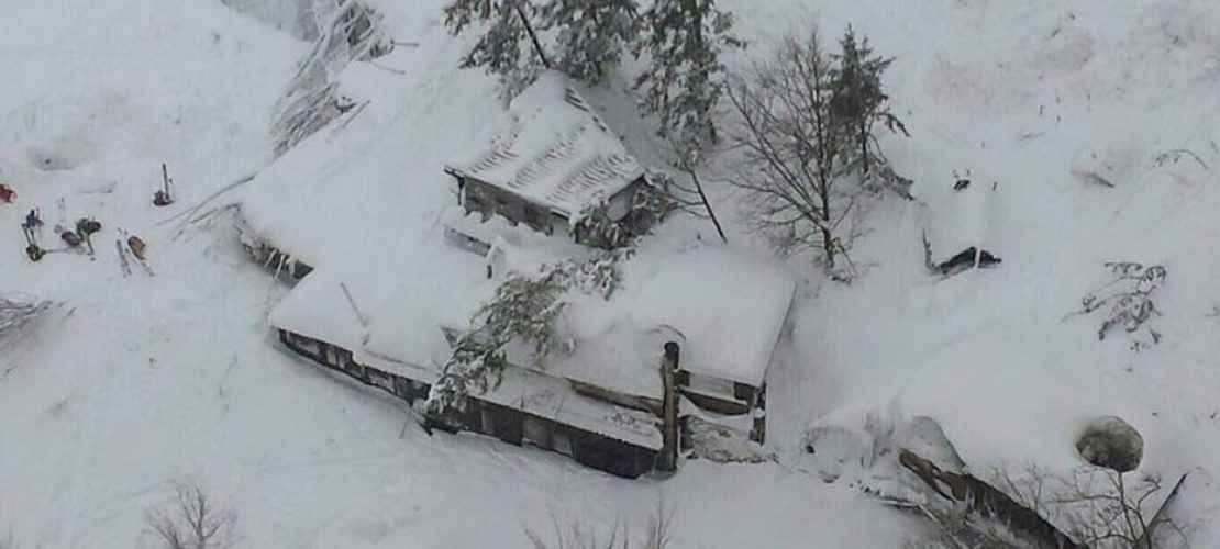 Schneelawine in Italien