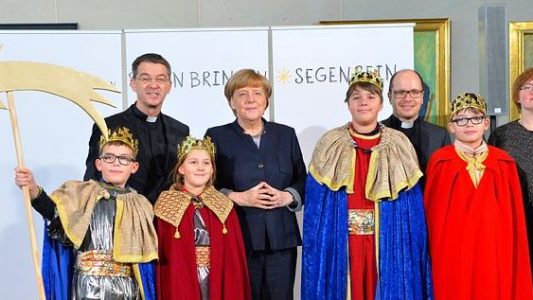 Simon besucht die Kanzlerin
