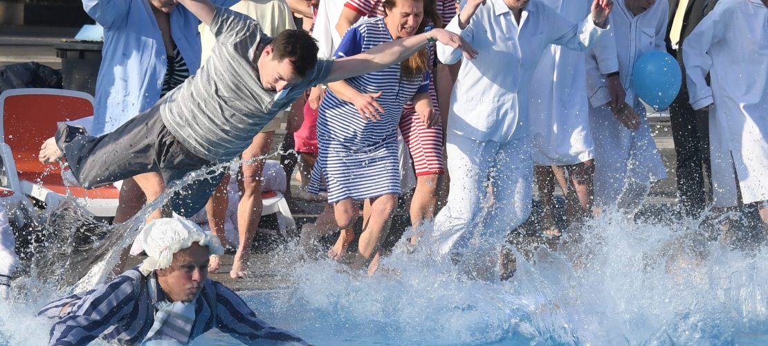 Sprung ins kalte Wasser