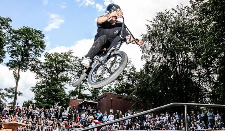 Am Wochenende treffen sich im Jugendpark BMX-Fahrer aus der ganzen Welt und zeigen ihre Tricks! (Foto: BMX CGN/Haferkamp)