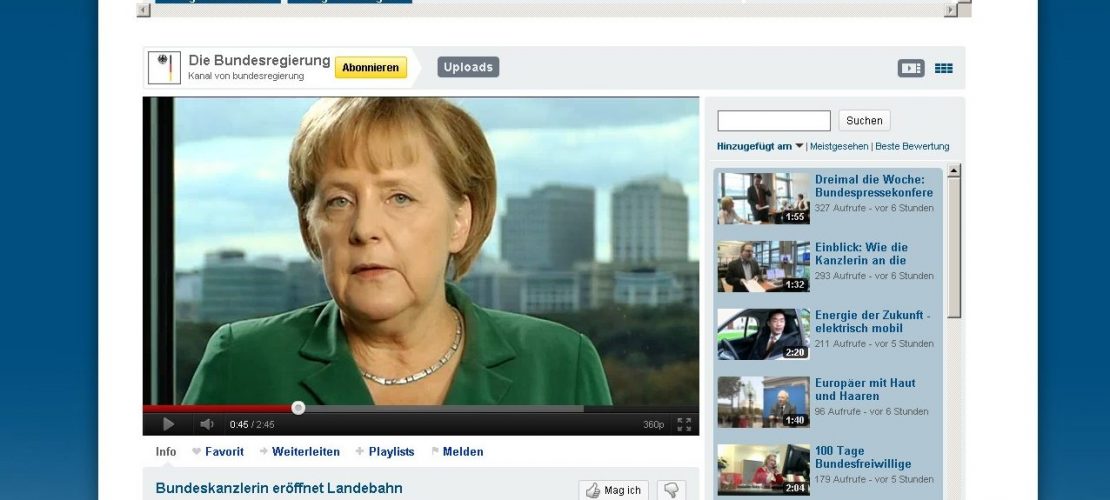 Politiker nutzen Youtube