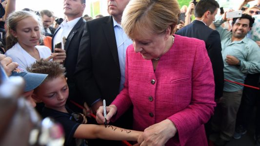 Zu Besuch bei der Kanzlerin