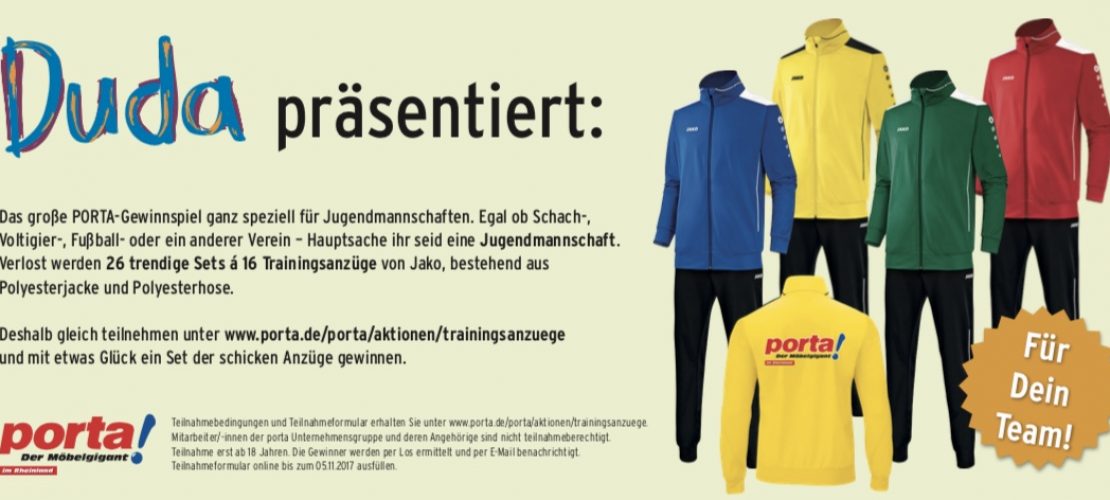 Gewinne Ausrüstung für dein Team!