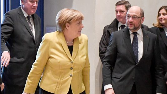 Zwei Parteien reden miteinander