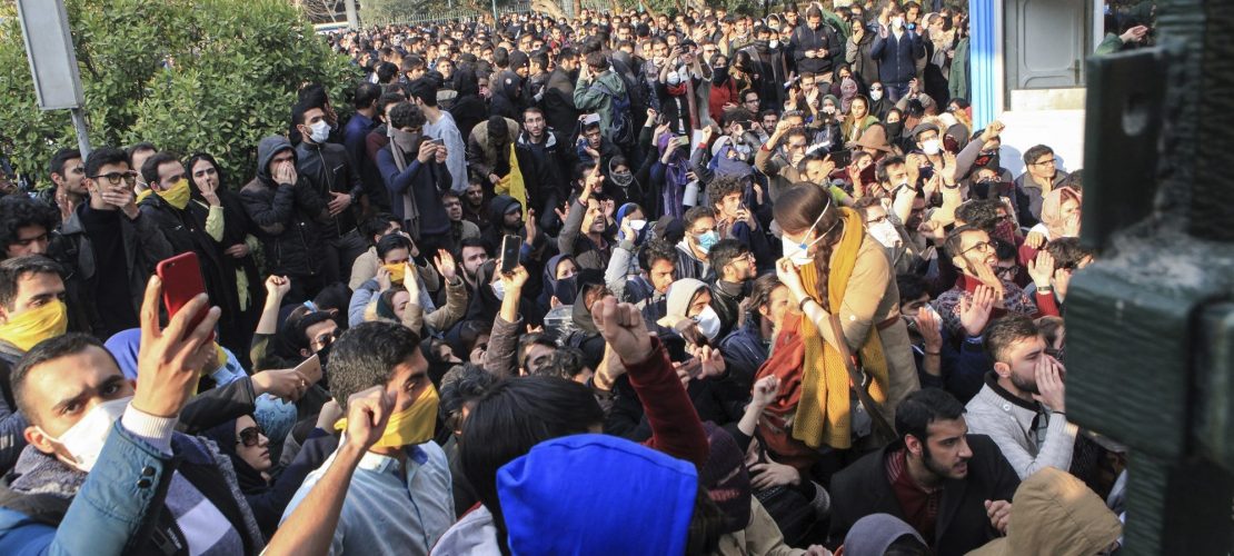 Iraner sagen laut ihre Meinung