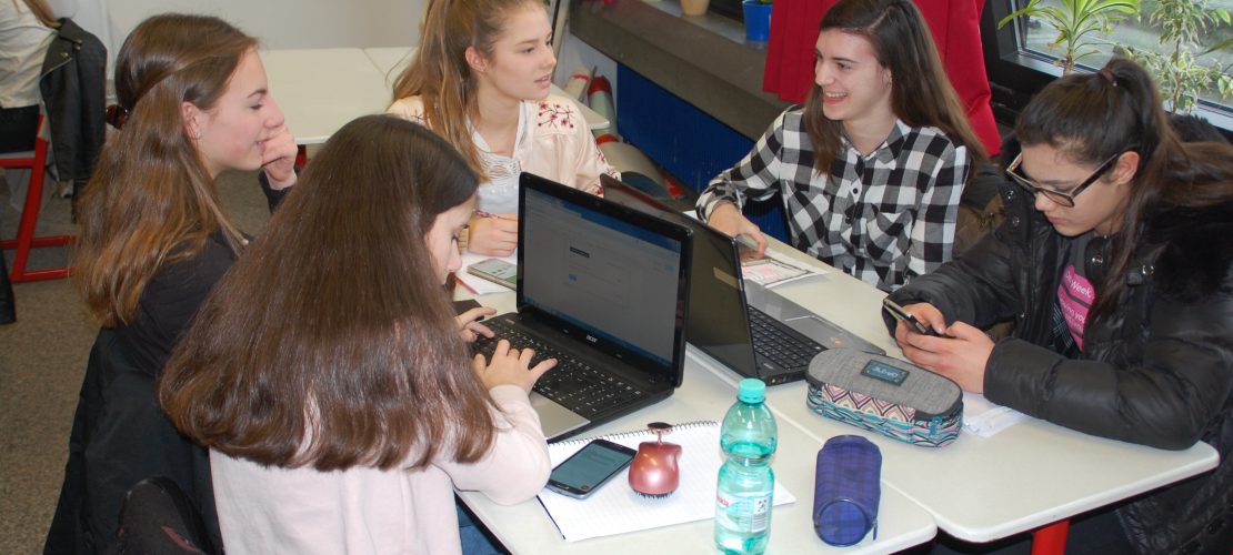 Schülerinnen der Europaschule Rheinberg. (Foto: Christina Rinkl)