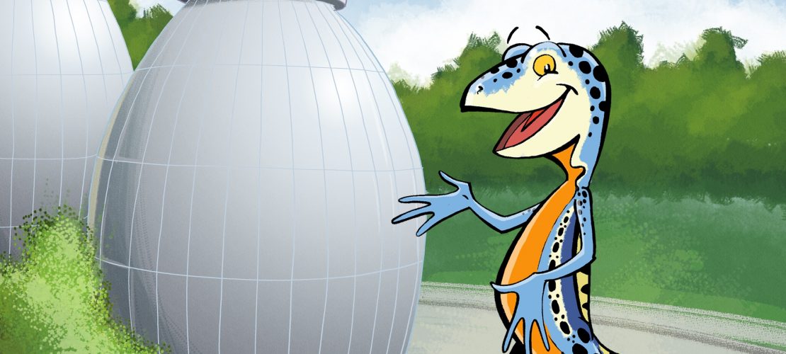 Das Maskottchen der Wasserschule des Klärwerks in Stammheim kennt alle Geheimnisse des Klärwerks. (Foto: Wasserschule)