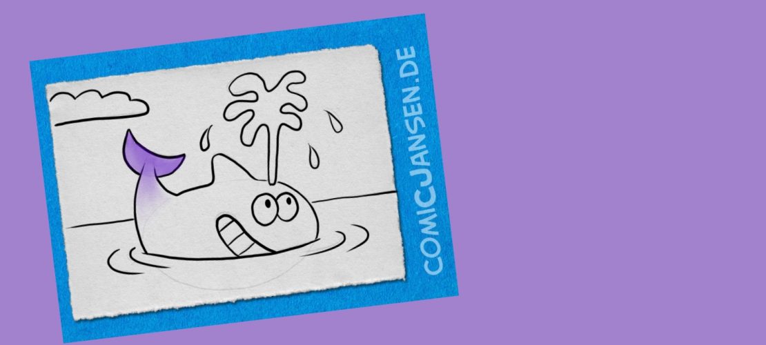So zeichnet man einen Comic-Wal