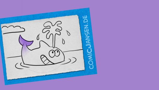 So zeichnet man einen Comic-Wal