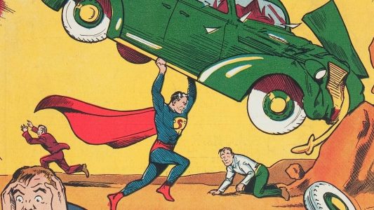 Spandexhosen und imposanter Umhang - so sah Superman schon vor 80 Jahren aus. Foto: Jose Hernandez/Heritage Auctions/dpa