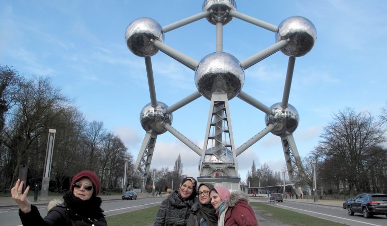 Das Atomium feiert Geburtstag. Es wurde vor 60 Jahren eröffnet. (Foto: dpa)