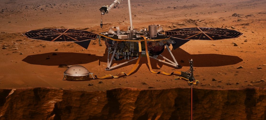 Die von der US-Raumfahrtbehörde NASA zur Verfügung gestellte Computer-Visualisierung zeigt den Lander 