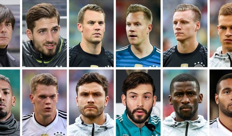 Ein Teil von Löws WM-Kader. Foto: dpa