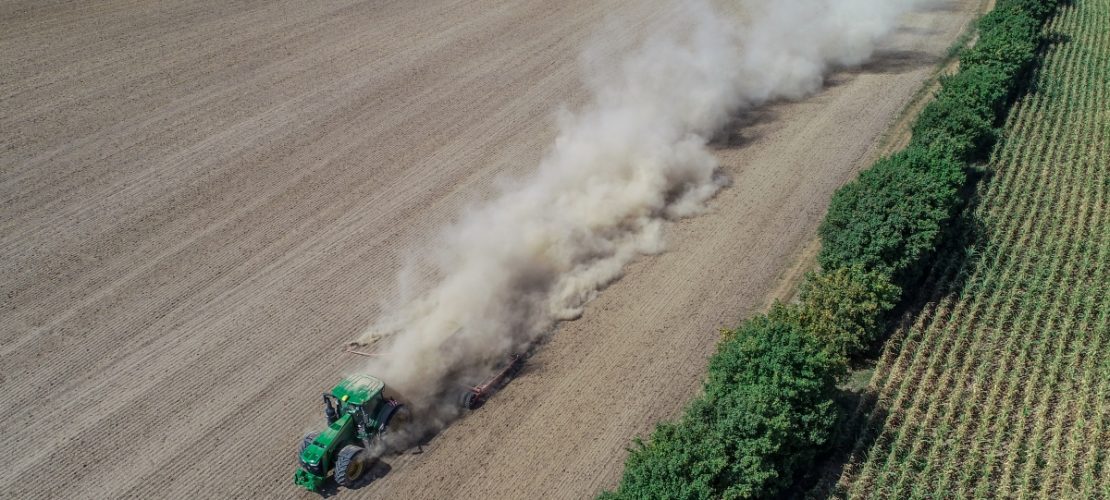 Ein Landwirt drillt Rapssaat in den trocken Boden: In diesem Jahr haben es viele Bauern schwer: Auf den Feldern ist es trocken. (Foto: Patrick Pleul/dpa)