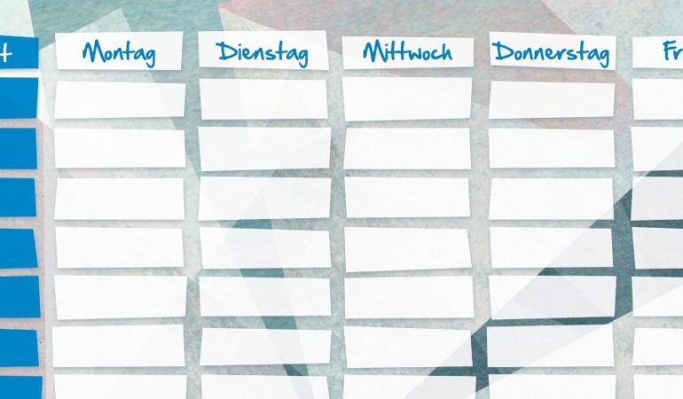Download: Stundenplan zum Schulanfang