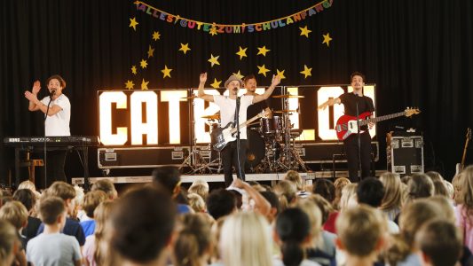 So cool war das Cat Ballou Konzert in Junkersdorf Ildefons Herwegen Schule (Foto: Thomas Banneyer)