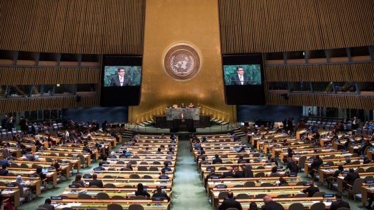 Die Vollversammlung ist das zentrale Beratungsorgan der Vereinten Nationen, eine Art UN-Parlament. Alle 193 Mitgliedsstaaten sind darin vertreten. (Foto: dpa)