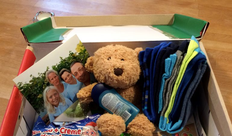 Weihnachten im Schuhkarton