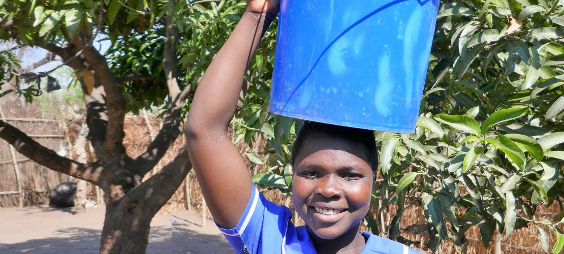 20 Liter auf dem Kopf