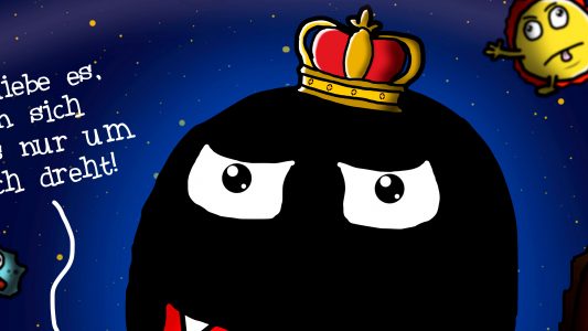 Wie ein Fidget Spinner im Weltall