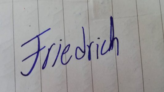 Und wie schön schreibst du?