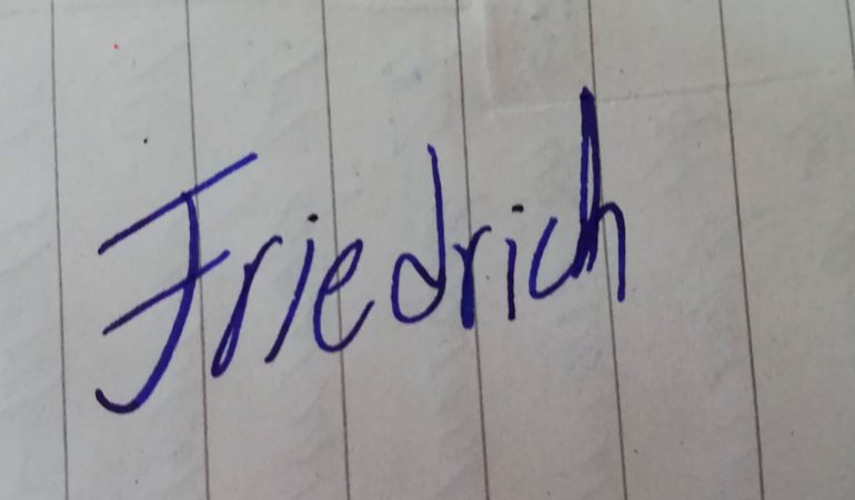 Und wie schön schreibst du?