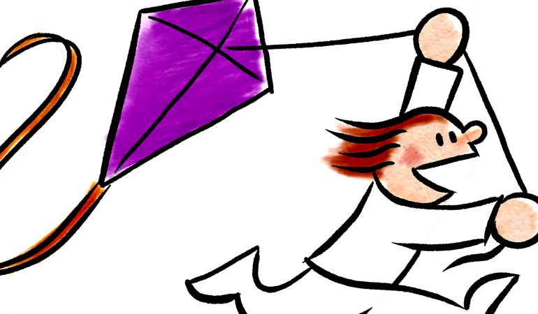 Lass Drachen steigen