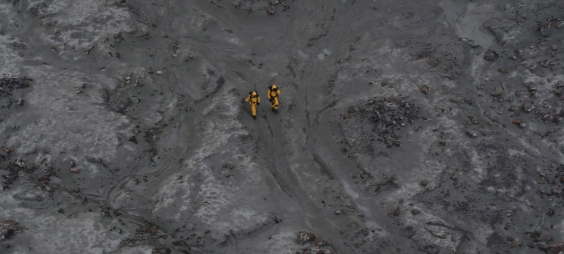 Asche in drei Kilometern Höhe