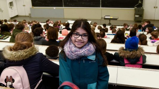 Studentin für einen Tag