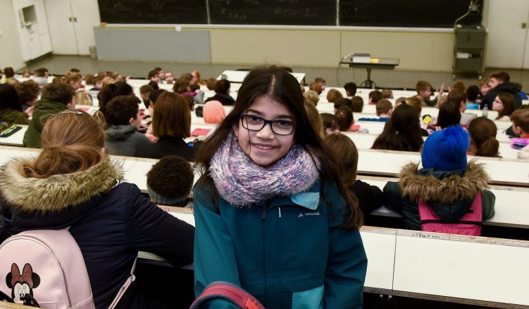 Studentin für einen Tag