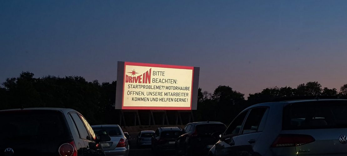 Autokino und Drive-in-Picknick