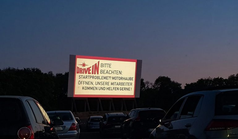 Autokino und Drive-in-Picknick